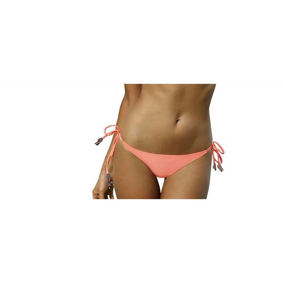 NEW PQ SWIM women's enjoy adjustable tie strap teeny bikini bottom swimsuit in p - Picture 1 of 1